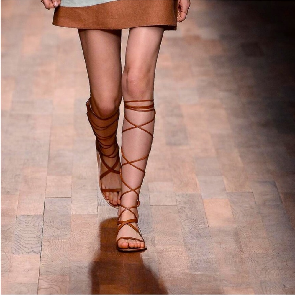Valentino garavani athentic leather gladiator sandals